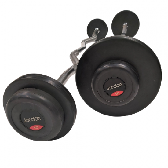 Jordan Classic Curl Rubber Barbells 40kg