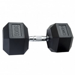 DKN 30 kg Rubber Hex Dumbbell