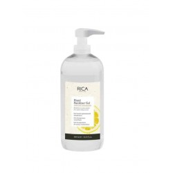 Rica Hand sanitizing gel in bottle with dispenser